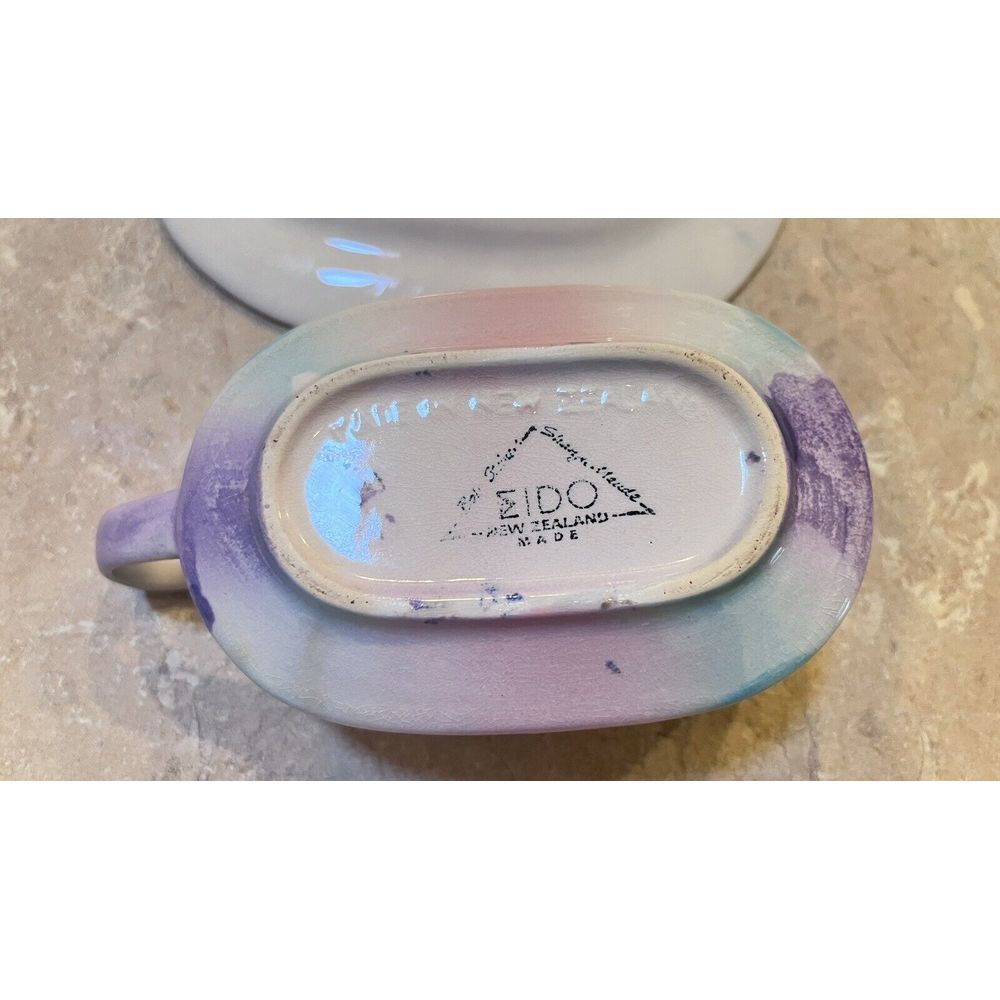 Bob Steiner  New Zealand Ceramics Gravy Boat‎ And Plate EIDO Collection EUC - Picture 6 of 16